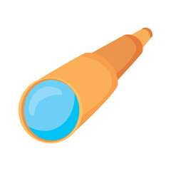 retro telescope nautical tool