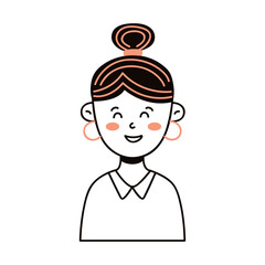 woman wearing earings