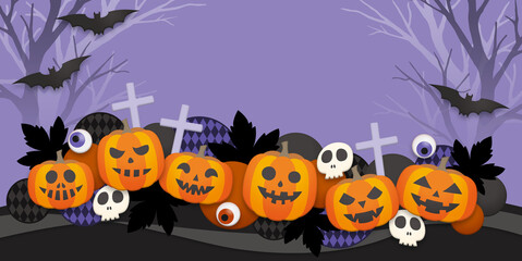 ハロウィンの背景