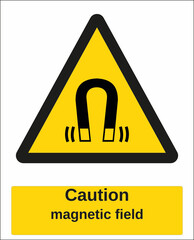 hazard warning sign magnetic field