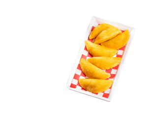 Fried empanadas, typical Colombian food - Delicious recipe