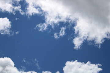 White Clouds and Blue Skies