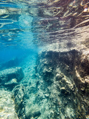 Snorkelling underwater view at Redang Island Malaysia