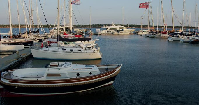 sailboats docked on the Charlottetown harbour