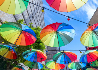 Scenic Galata Tower in Istanbul Karakoy old historic neighborhood.