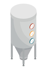 isometric Industrial tank