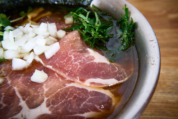 徳島県北島町ラーメン田村の冷やし鰹そば