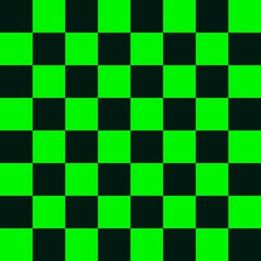 Chessboard Isolated Black  Green Abstract Background Texture Seamless Pattern Illustration