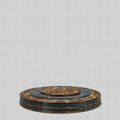 podium 3d render with beautiful and elegant isolated