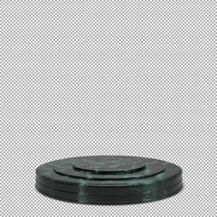 podium 3d render with beautiful and elegant isolated