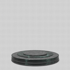 podium 3d render with beautiful and elegant isolated