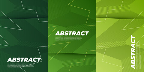 Futuristic covers set. Shapes overlap. Material design backgrounds. Eps10 layered vector.