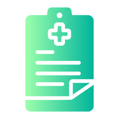 Fototapeta premium medical chechkup gradient icon