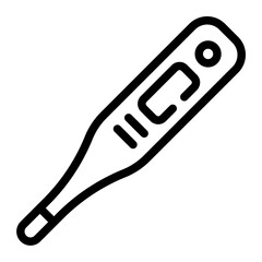 thermometer line icon