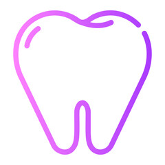 teeth gradient icon