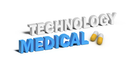 3D rendering of medical Technology concept.
