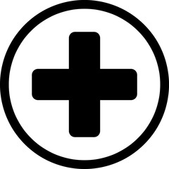 Obraz premium Plus Math Symbol Icon Vector Design Illustration on white background..eps