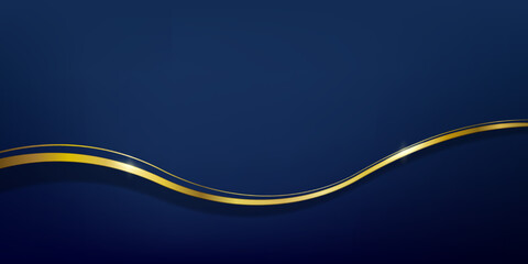 ゴールドの波型曲線でできたラグジュアリーな雰囲気の背景素材