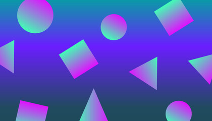 幾何学模様とグラデーションの背景素材3