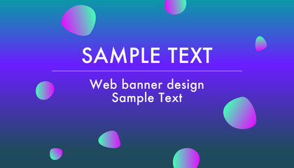 幾何学模様とグラデーションの背景素材4