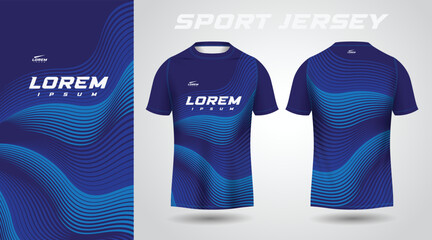 blue shirt sport jersey design © TaufikStuff