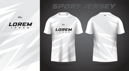 white shirt sport jersey design © TaufikStuff