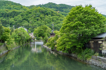 Fototapeta na wymiar 京都嵐山・夏の風景