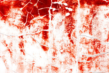Scary bloody wall. white wall with blood splatter for halloween background.