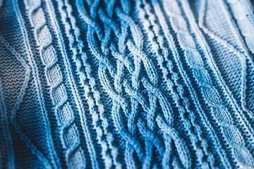 tie dye cable knit jumper close-up, clothes dye and fashion diy