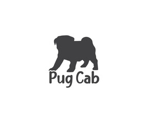  Pug cab SVG, Pug Png, Pug SVG, Dog Lover, Pugs Dog quotes, Pug t-shirt design, Dog silhouette, Dog breed, pugs mom