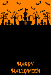 ハロウィンをイメージした背景素材／Background material inspired by Halloween