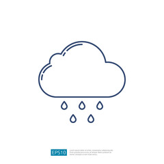 Rain Cloud Forecast Weather Icon