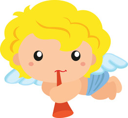 Cupid Love and Kids Theme Illustration Vector