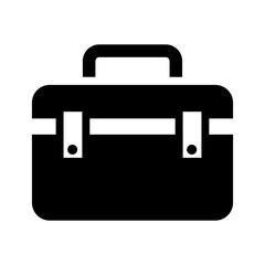 Tools box, flat vector icon for apps and websites. Isolated on a blank background which can be edited and changed colors.