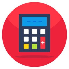 A premium download icon of number cruncher, calculator - obrazy, fototapety, plakaty