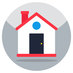 Vector design of home, flat icon