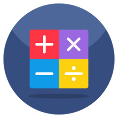 Obraz premium Perfect design icon of calculation sign 