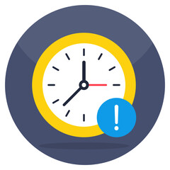 An icon design of time error 