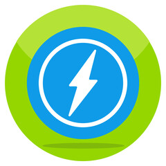 An icon design of electric bolt