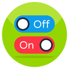 Obraz premium A perfect design icon of on off button 