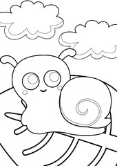 Insects Animal Theme Coloring Pages A4 for Kids and Adult