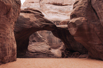 Sand Arch in Arches National Park