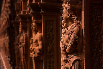 Wooden renaissance arcades in Schallaburg castle, Austria