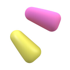 quotation marks illustration with transparent background