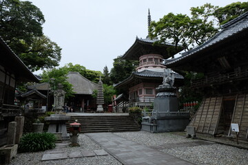 日本にあるお寺の外観