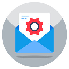 Vector design of mail management 