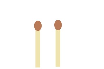 Match Stick illustration on white background.