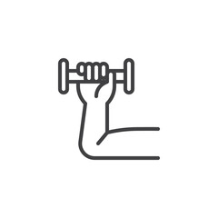 Active sports line icon