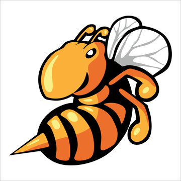 cute bee for illustration icon logo image and background