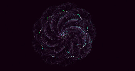 Obraz premium 3D rendering abstract round light background